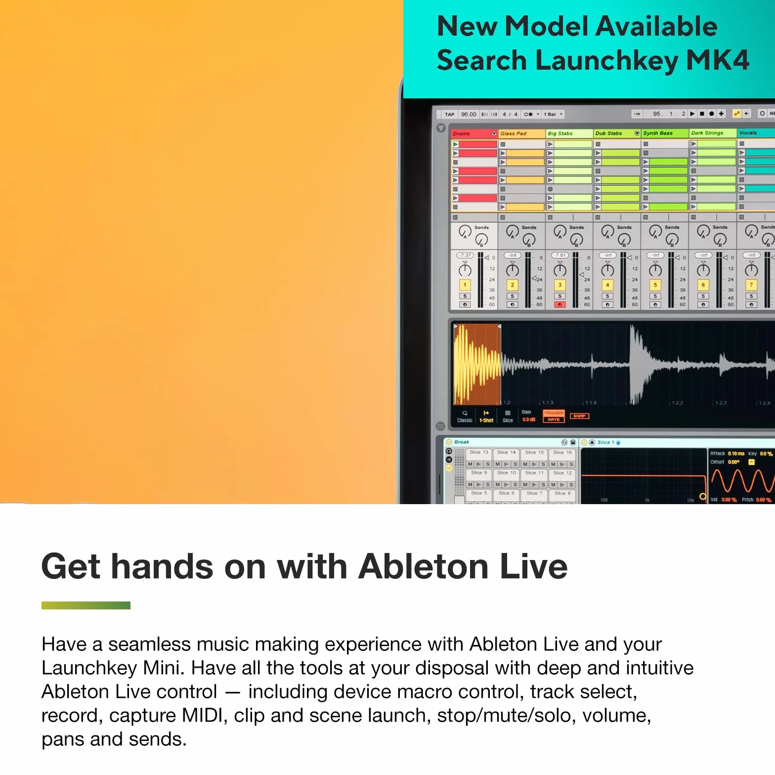 Novation Launchkey Mini [MK3] — Clavier maître MIDI USB portable de 25 touches avec intégration de STAN. Mode d'accords fixes et arpégiateur — pour la production musicale