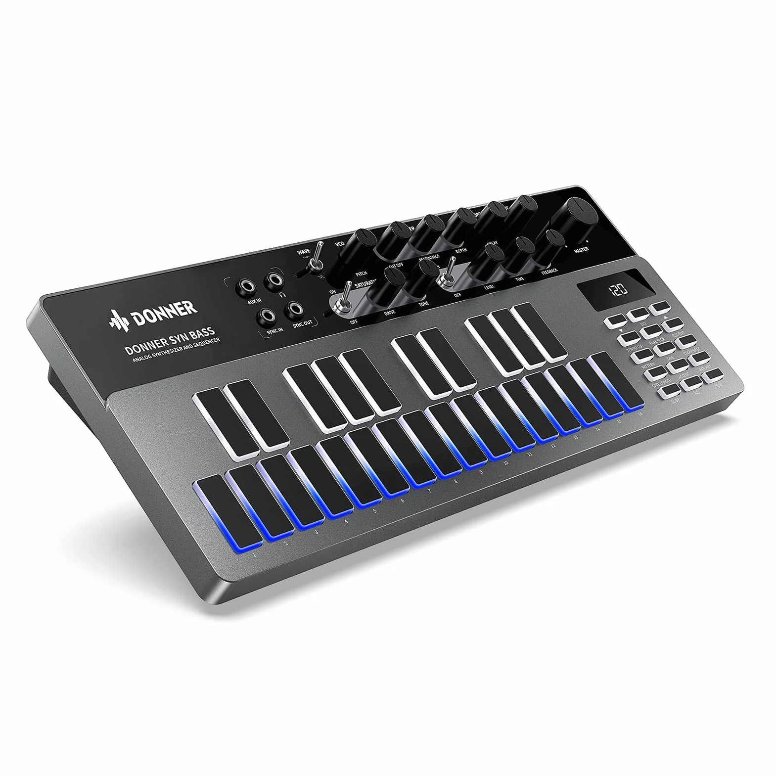 DONNER B1Analog Bass Synthesizer and Sequencer