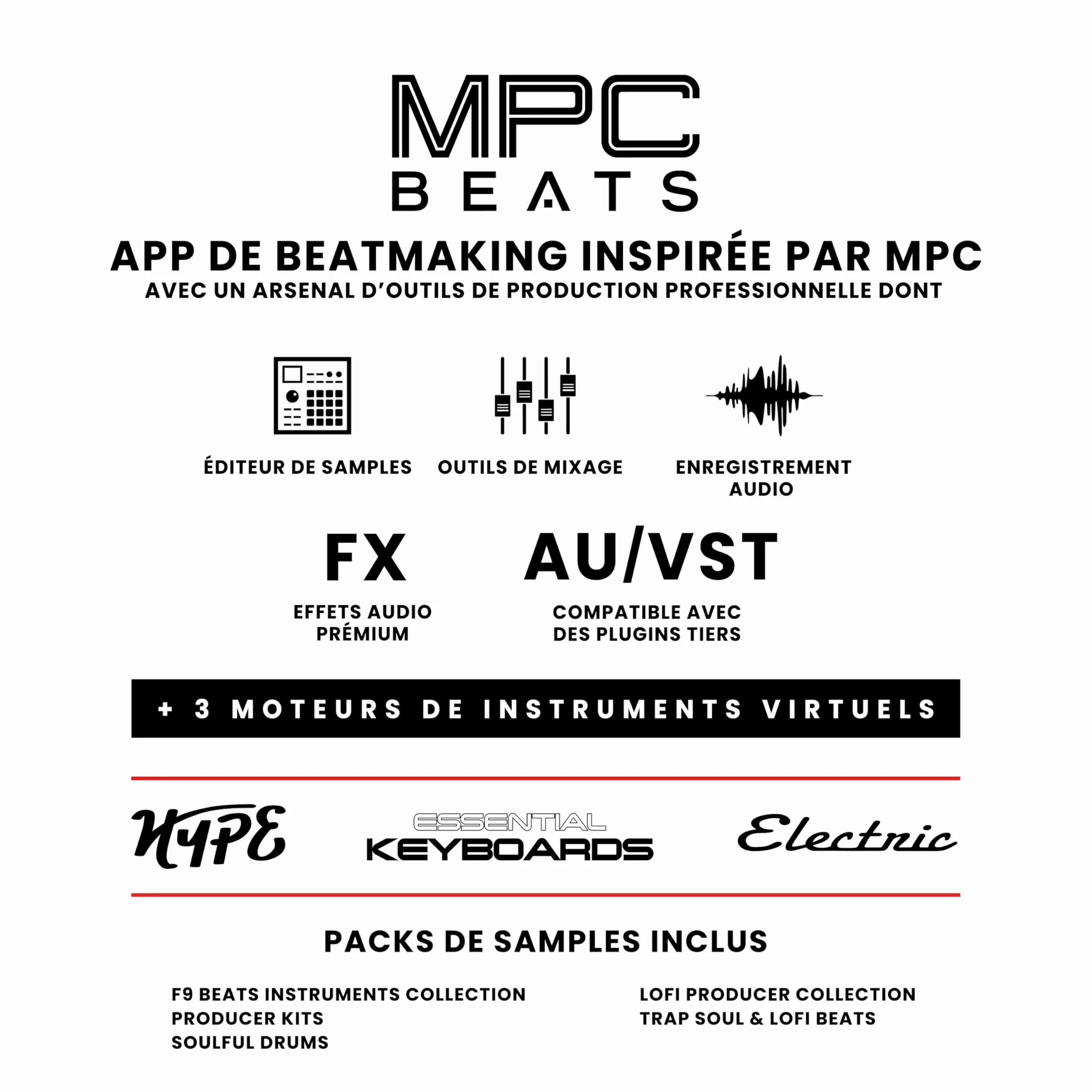 Akai Professional MPK Mini MK3 - Clavier MIDI USB Portable avec 25 Touches, 8 Pads de Batterie, Logiciels et Native Instruments Sound Package (NKS Integration)
