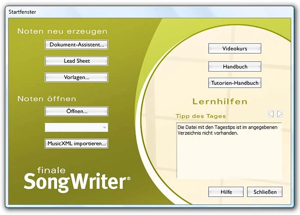 Finale Songwriter 2012 D