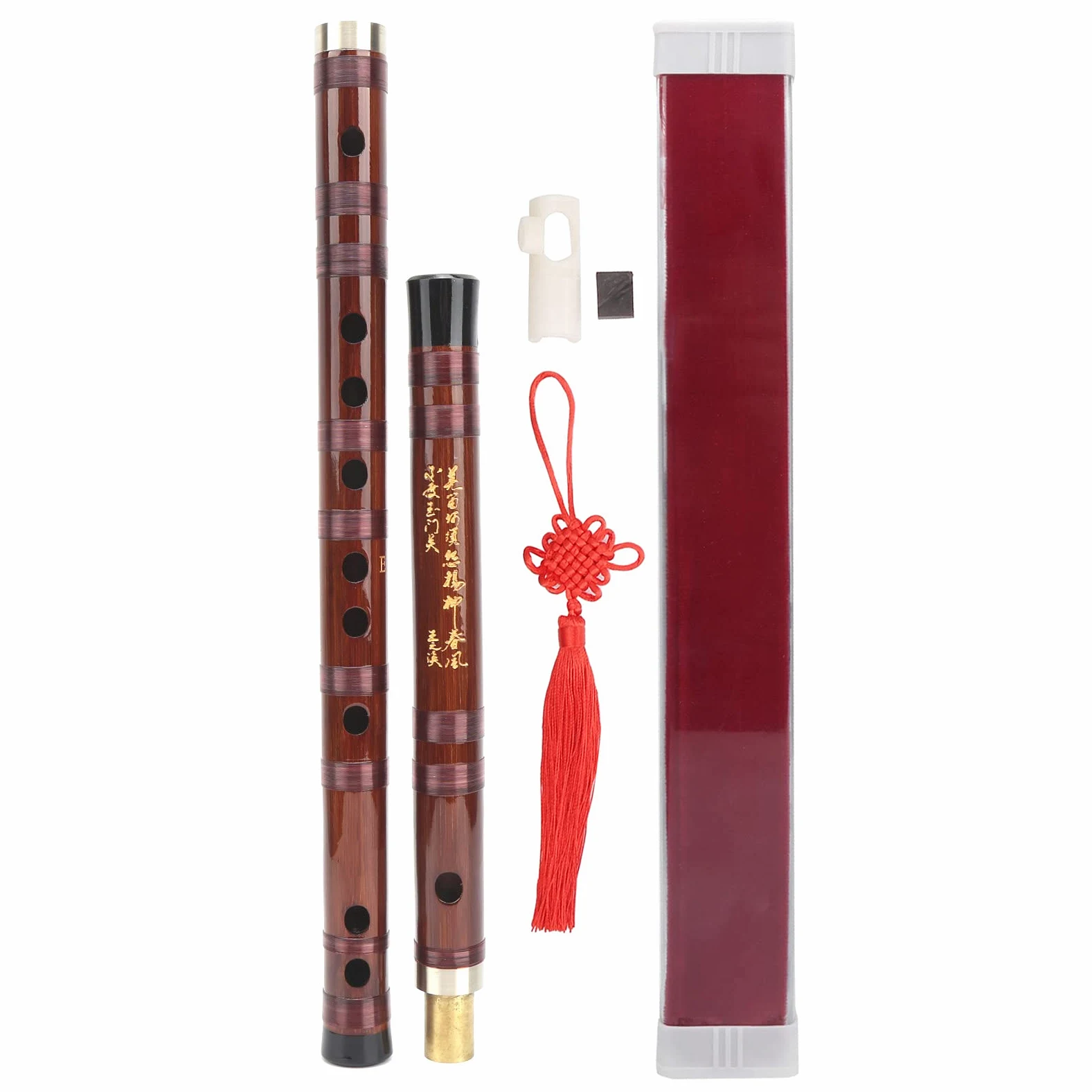 Flûte en Bambou E Key Matière Amère Sèche Sélectionnée Ensemble D'instruments Dizi Traditionnel ZD 02 pour Flûtes en Bambou Débutants , Instrument à Vent