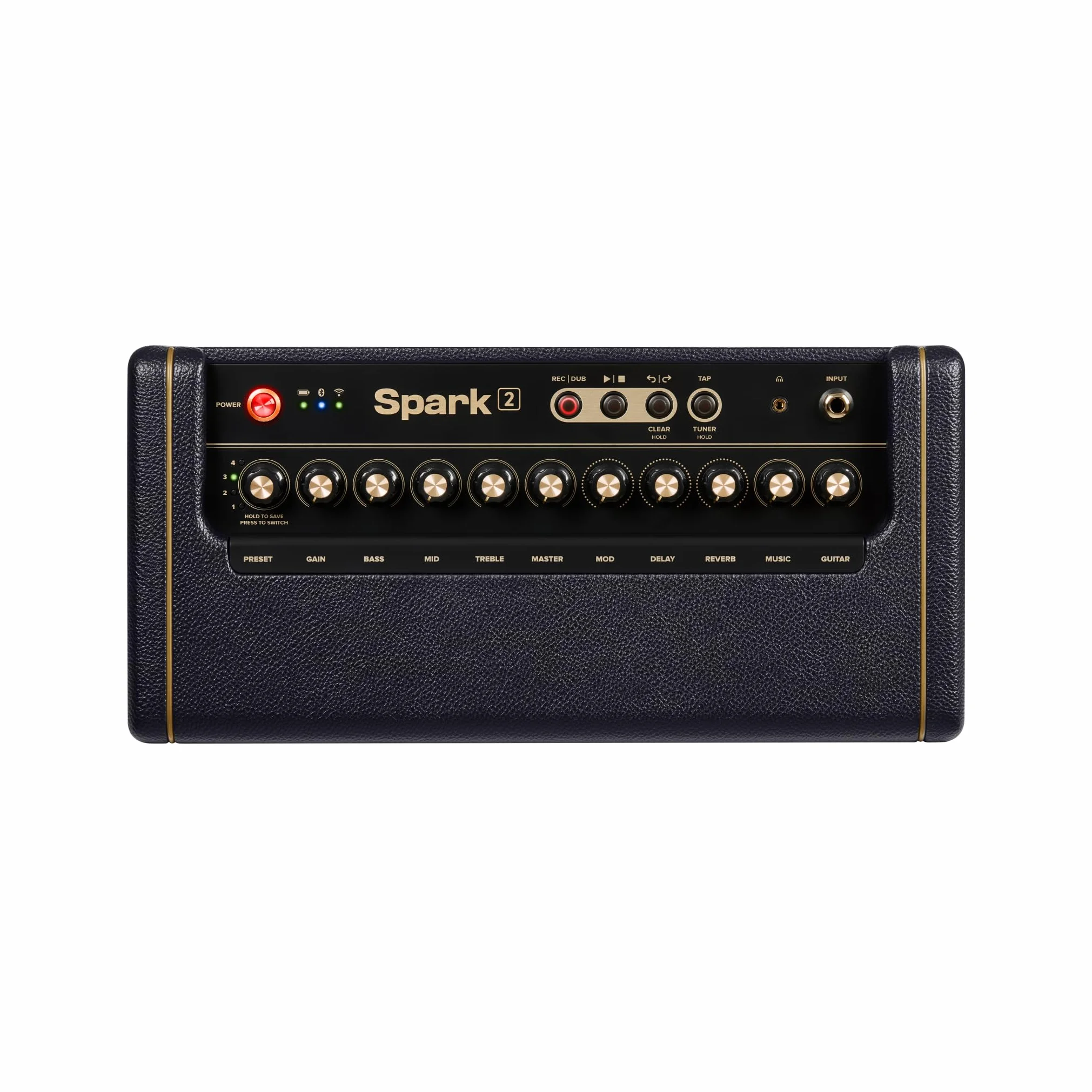 Positive Grid Spark 2 Ampli d’étude pour Guitare et Enceinte Bluetooth de 50 Watts avec Looper, Fonctions intelligentes et appli, pour Les Guitares électriques, acoustiques et Les Basses