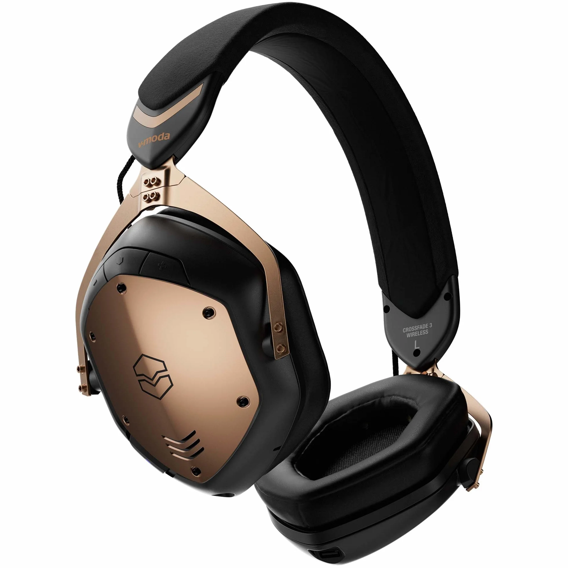 Crossfade 3 V-MODA | Le Casque Filaire circumaural favori des Meilleurs DJs | Un Son Punchy idéal pour l'ambiance survoltée des Clubs – Bronze Noir