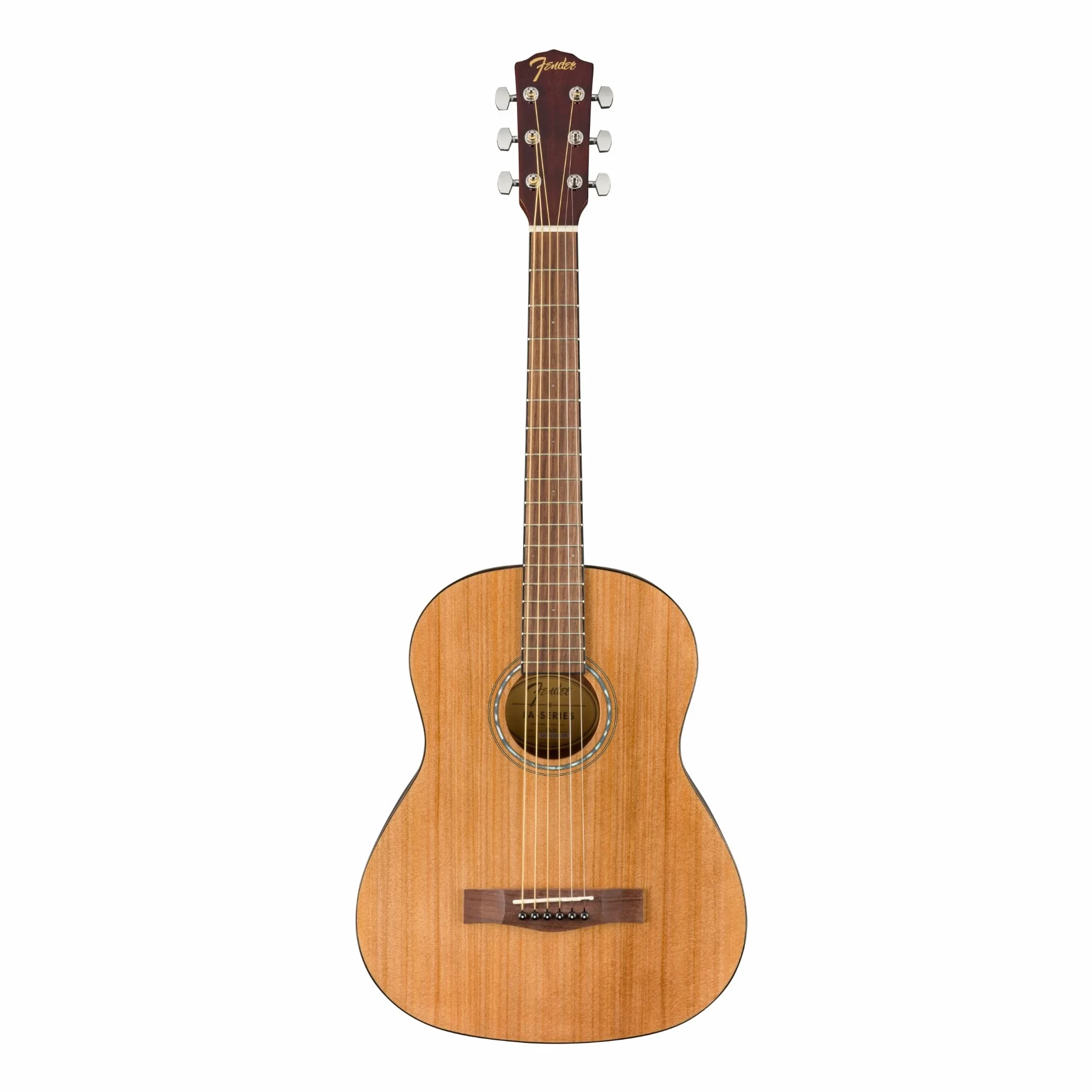 Fender FA-15 Guitare Acoustique, Échelle 3/4 en Acier, Naturel, incluant un Sac de Transport pour Guitare