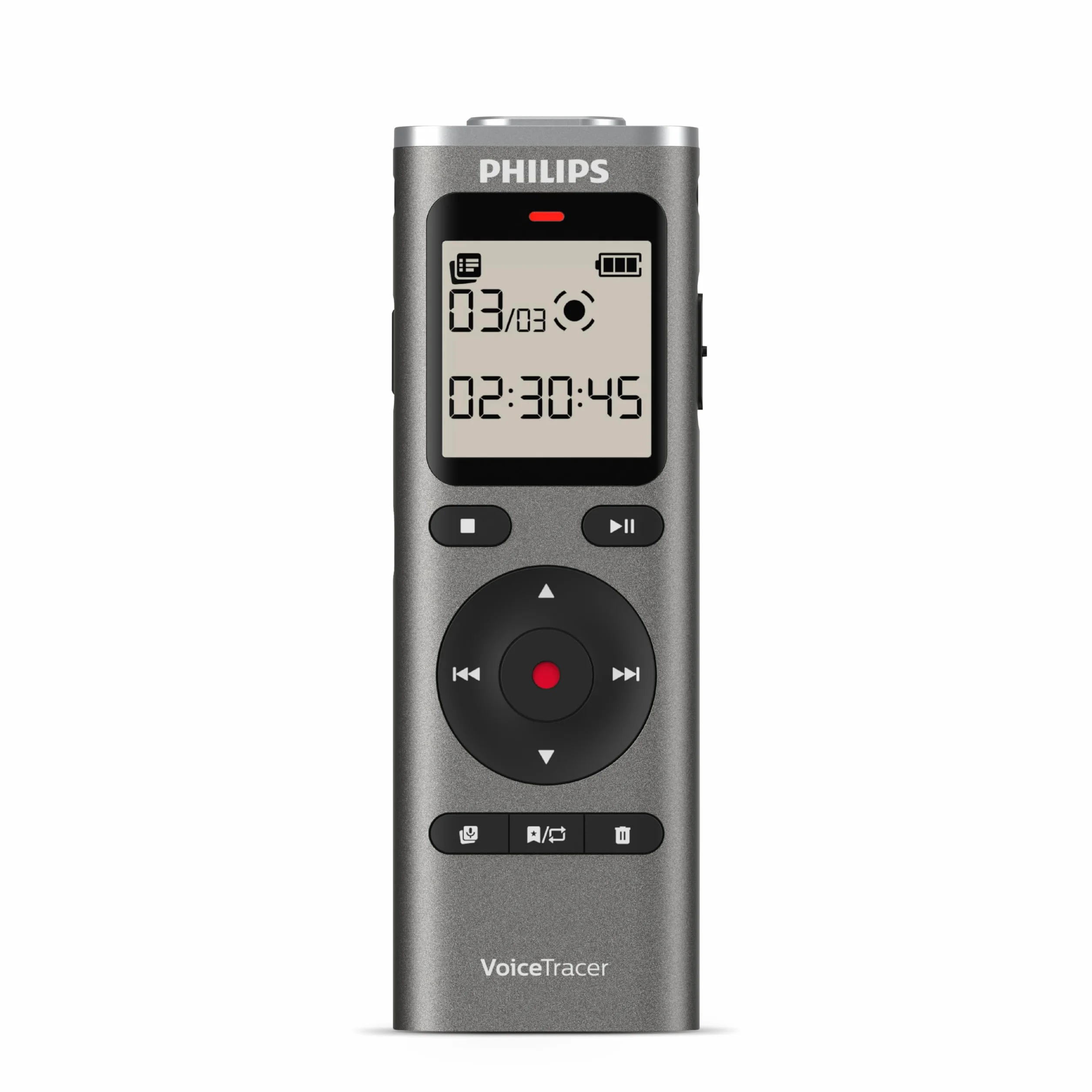 Philips DVT1170 VoiceTracer, enregistreur Audio, 8 Go, Fente pour Carte Micro SD