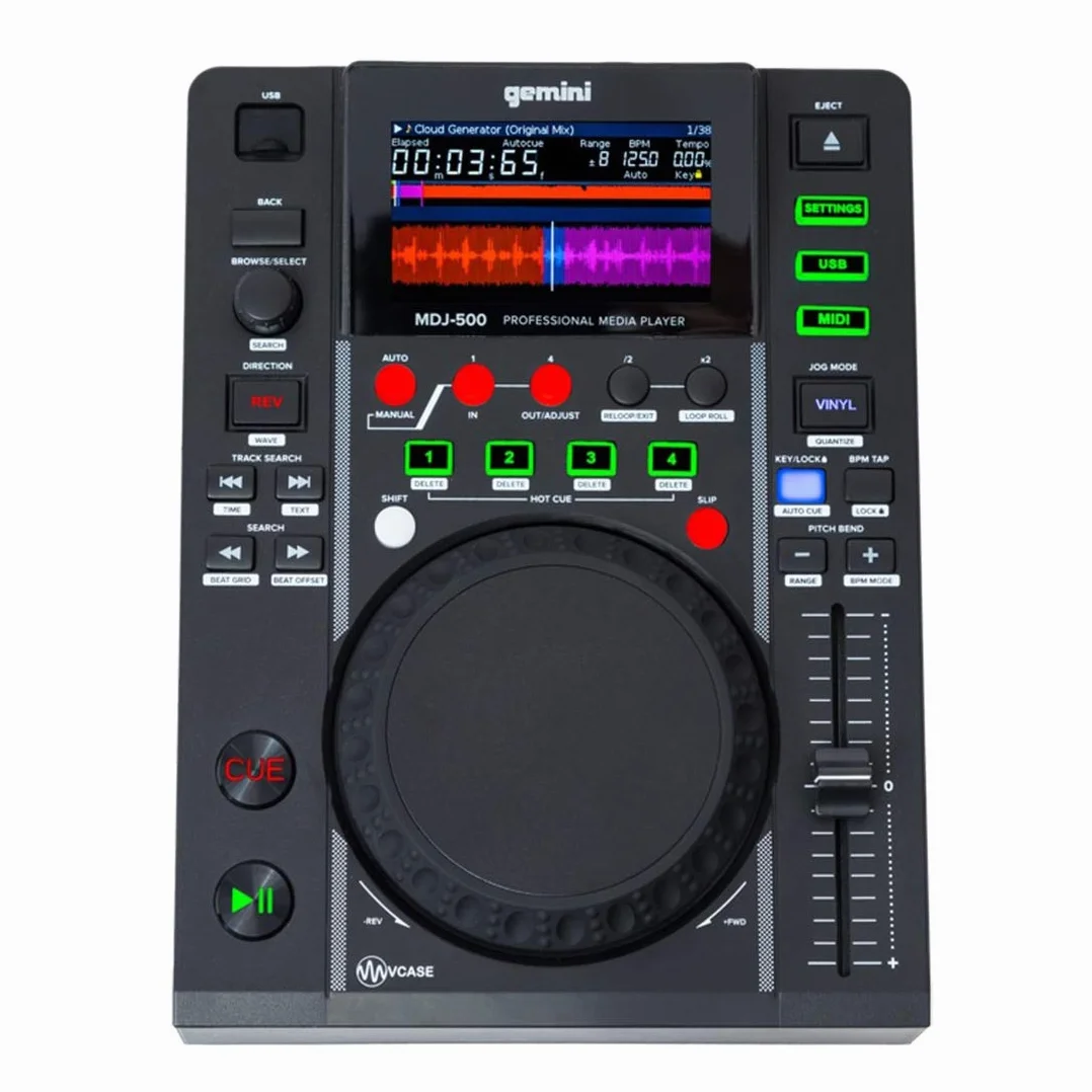Lecteur CD Gemini mdj-500 slot MP3 USB Disp.LCD