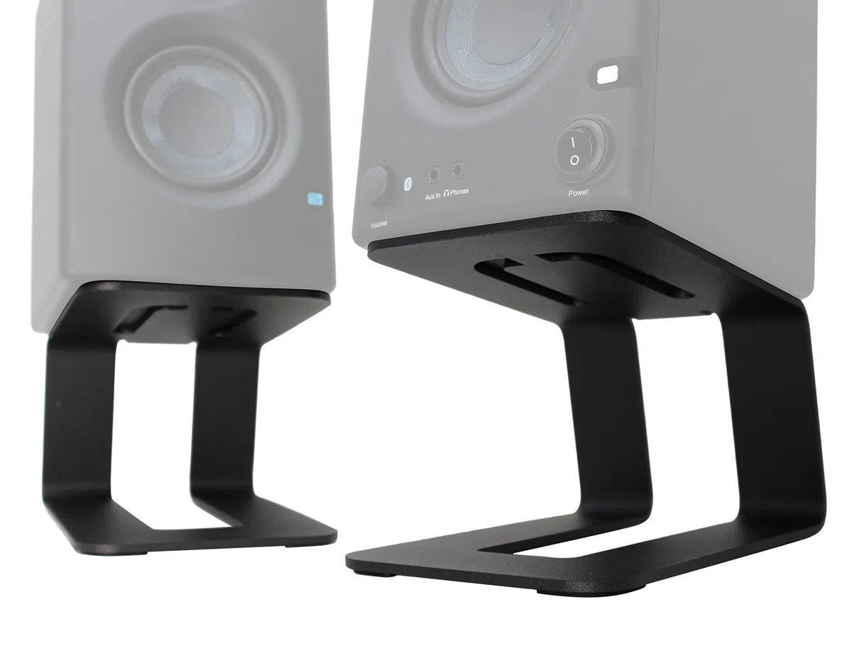 HumanCentric Paire de Supports de Haut-parleurs de Bureau pour Haut-parleurs de Bureau, rehausseurs de Haut-parleurs de Studio, Haut-parleurs d'étagère Moyenne et Petite, Support de Moniteur de
