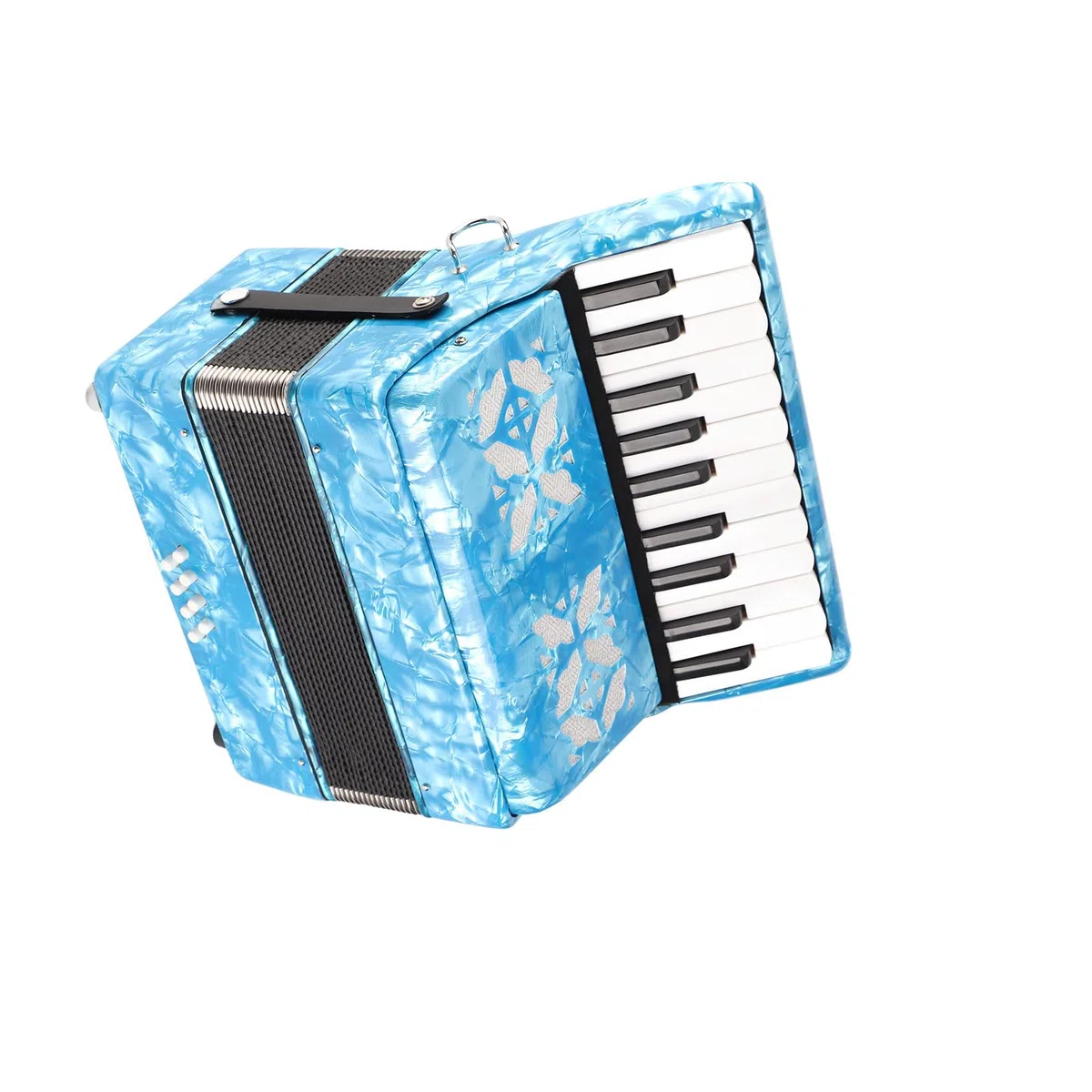 Accordéon, Accordéons Durables à 22 Touches pour Débutants (bleu ciel)