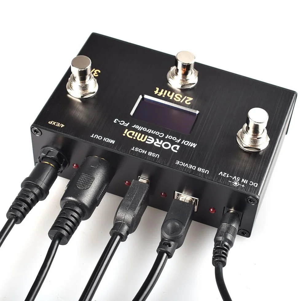Contrôleur MIDI au pied (FC-3) conçu pour le contrôle du pied
