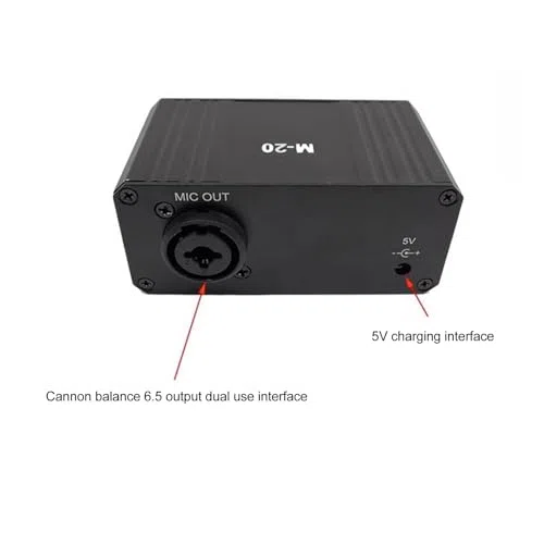 Préampli de Microphone, Booster de Gain de Micro 48V à Gain élevé, Sortie XLR de Puissance Fantôme à Faible Bruit, Préamplificateur de Micro, pour Amplificateurs de Microphones