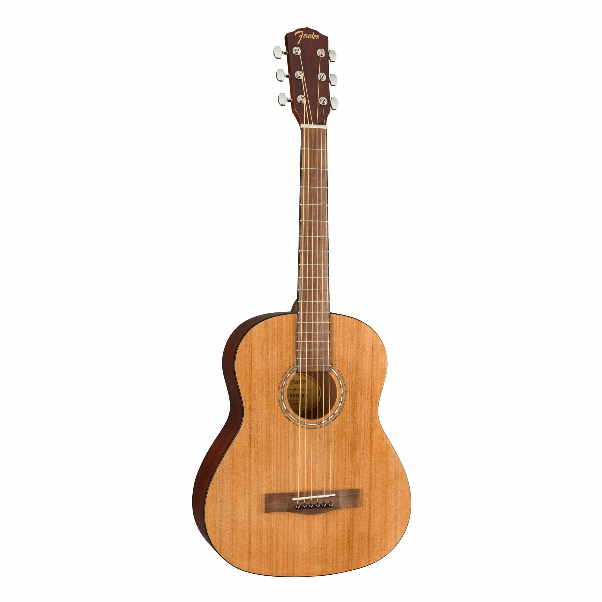 Fender FA-15 Guitare Acoustique, Échelle 3/4 en Acier, Naturel, incluant un Sac de Transport pour Guitare