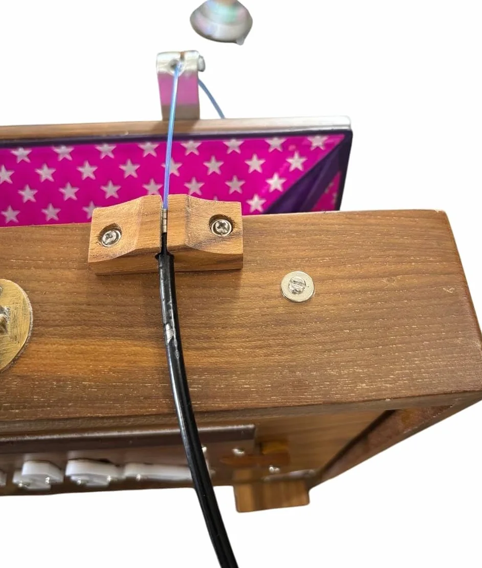 Shruti Box BK12564879854555 Grande boîte en teck pur 40,6 x 30,5 x 7,6 cm avec pédale réglée à 432 Hz