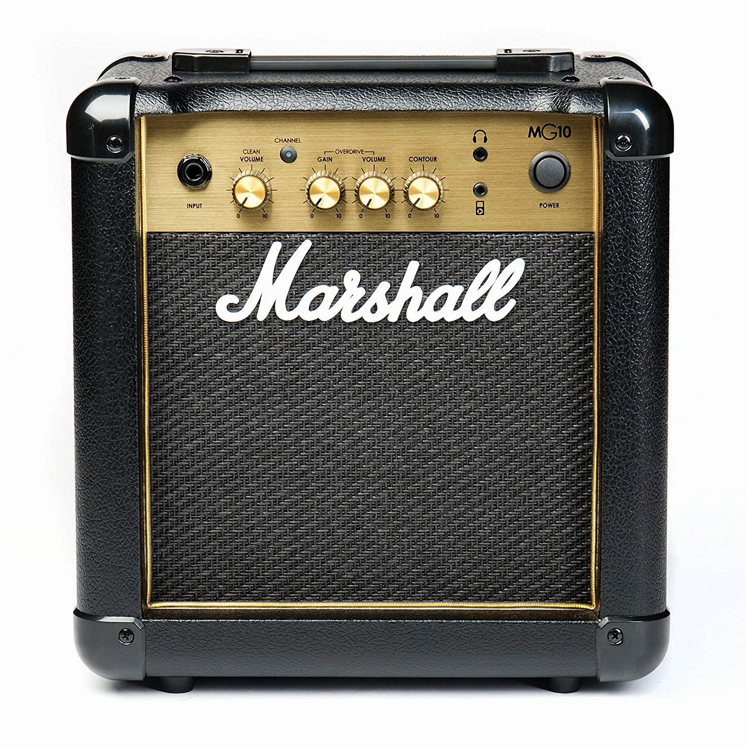 Marshall MG10G Amplificateur combo guitare, ampli d'entraînement adapté à la guitare électrique - noir et dore