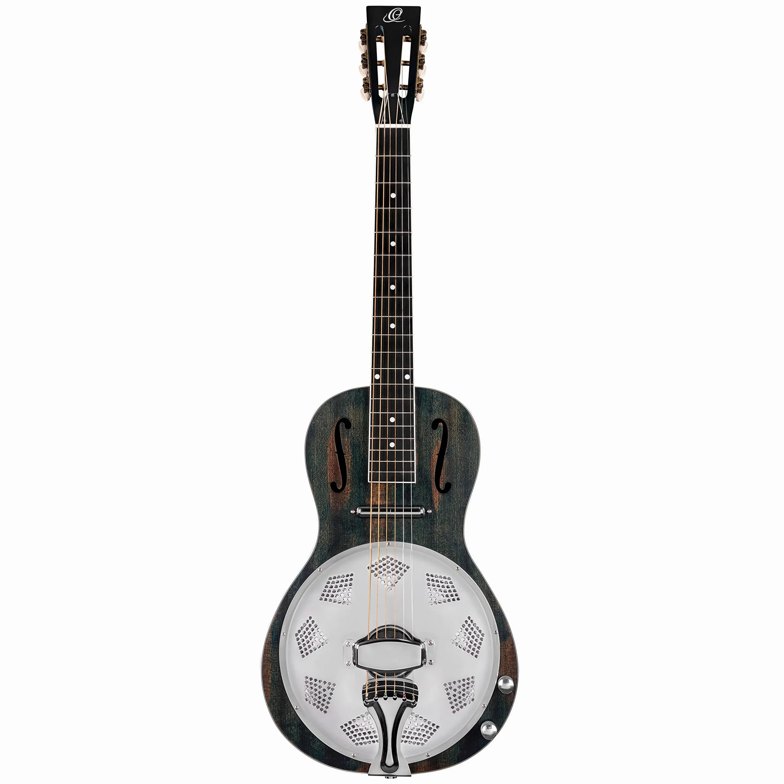Ortega Guitars Guitare Résonateur Électro-Acoustique – Micro Lipstick – Americana Series – Acajou, Multicolore (RRG30E-DD)